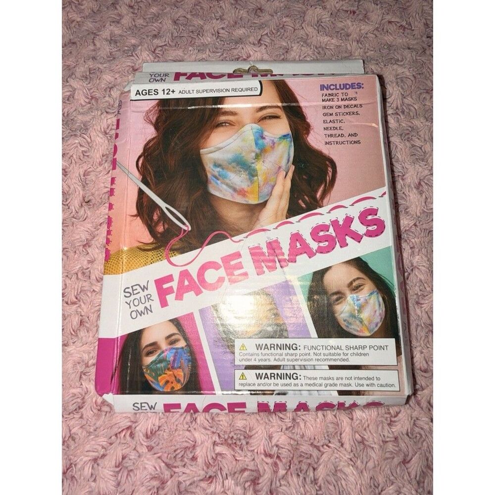 Create Your Own Face Mask Kit For Ages 6+ Fun Creative Coloring Color Activity
